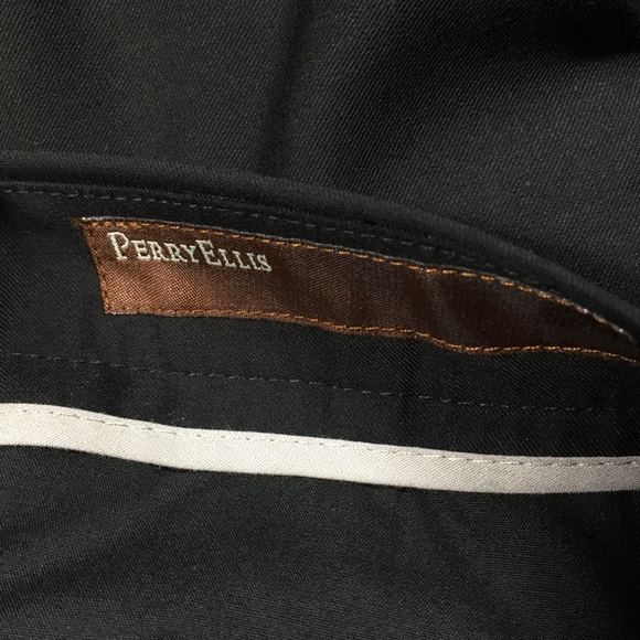 Perry Ellis City Fit Suit (pant), Black, 34W/32L - Picture 3 of 5